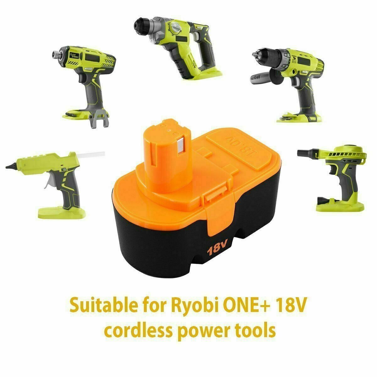 2Pack For Ryobi 18V PLUS 18 Volt Ni-Mh Battery P100 13022 ABP1801 P101 ABP1803