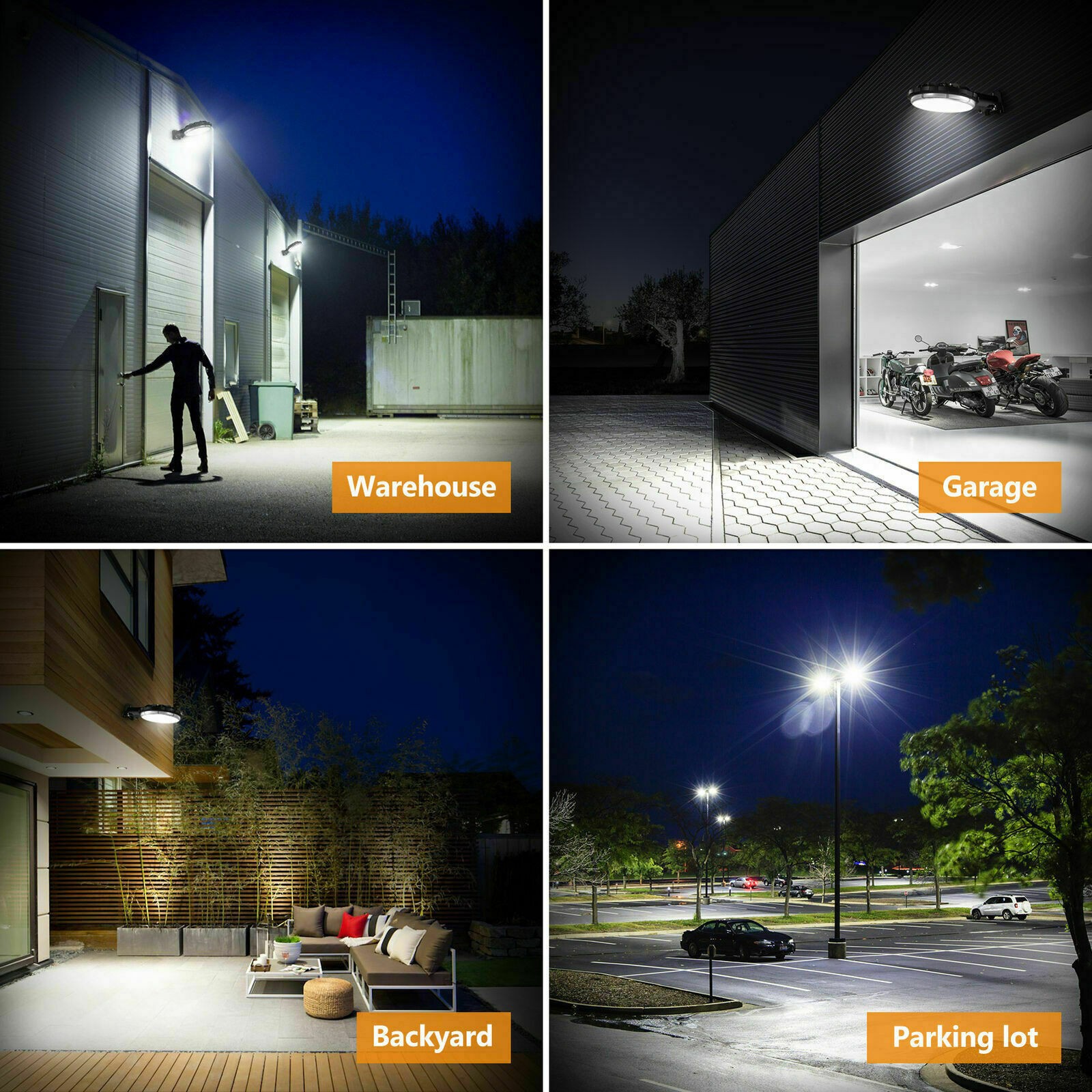 100W 300W LED Barn Yard Street Outdoor Security Light Dusk to Dawn Flood Lights
