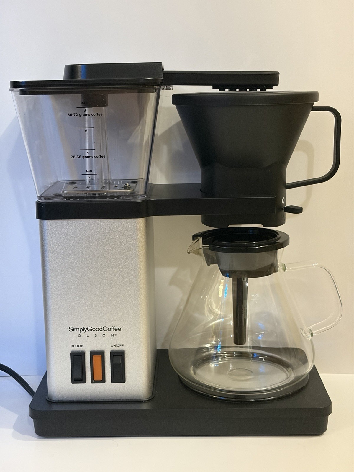 SimplyGoodCoffee Olson Coffee Maker Brewer with Bloom EXCELLENT Barely Used