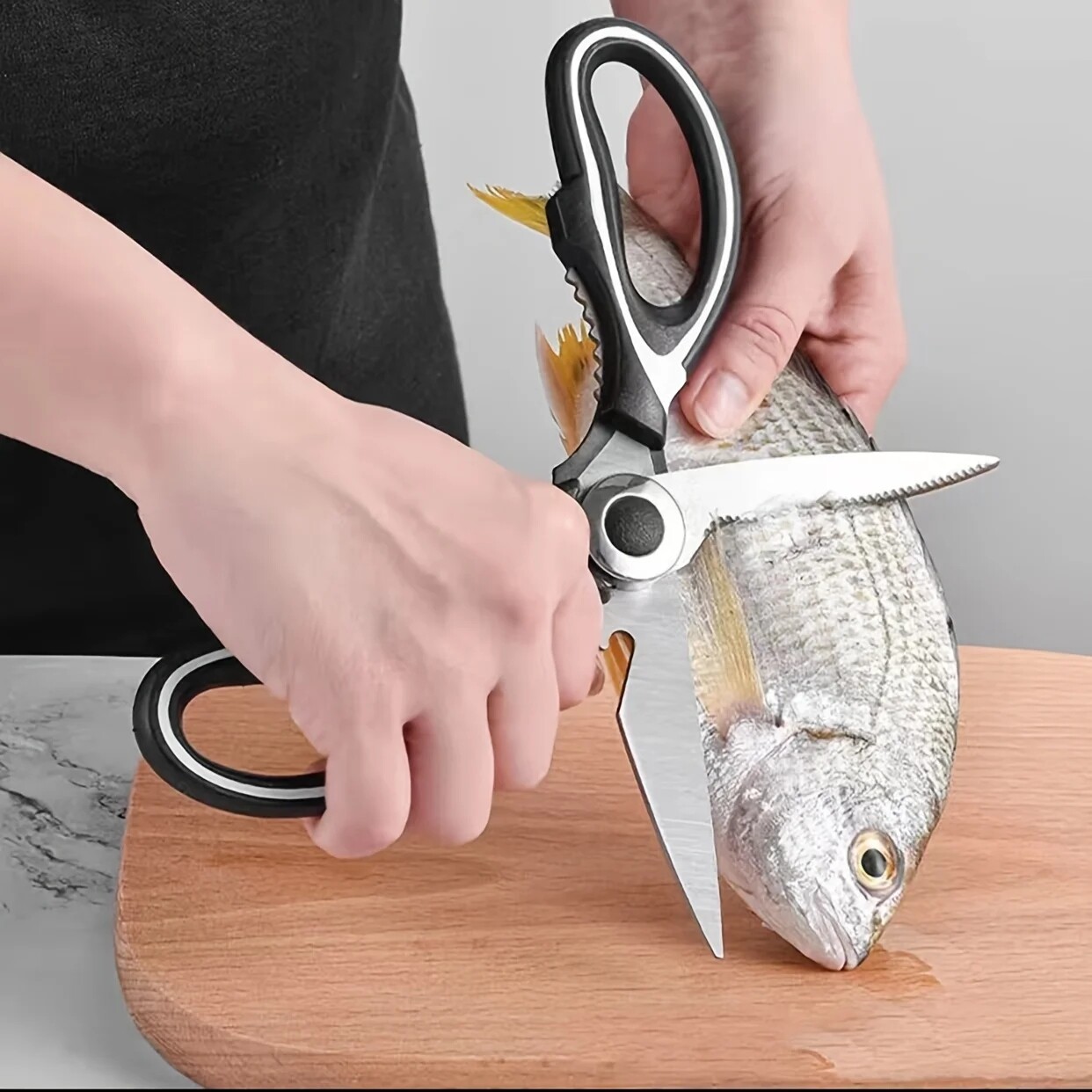 Stainless Steel Kitchen Shears Heavy Duty Scissors for Meat Fish Chicken Bones