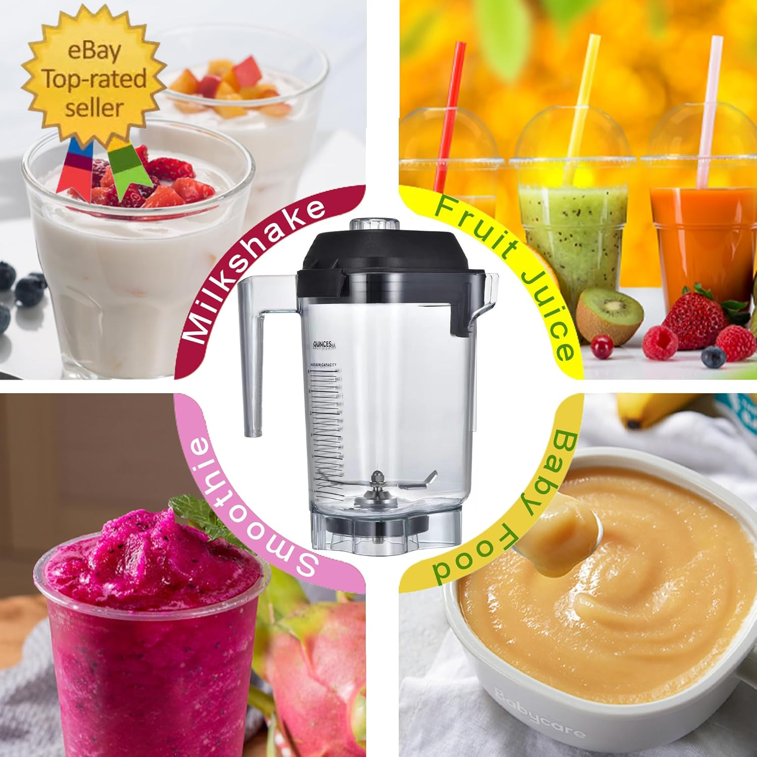 48Oz Advance Container Replacement for Vitamix Commercial Blender,48 Oz Pitcher