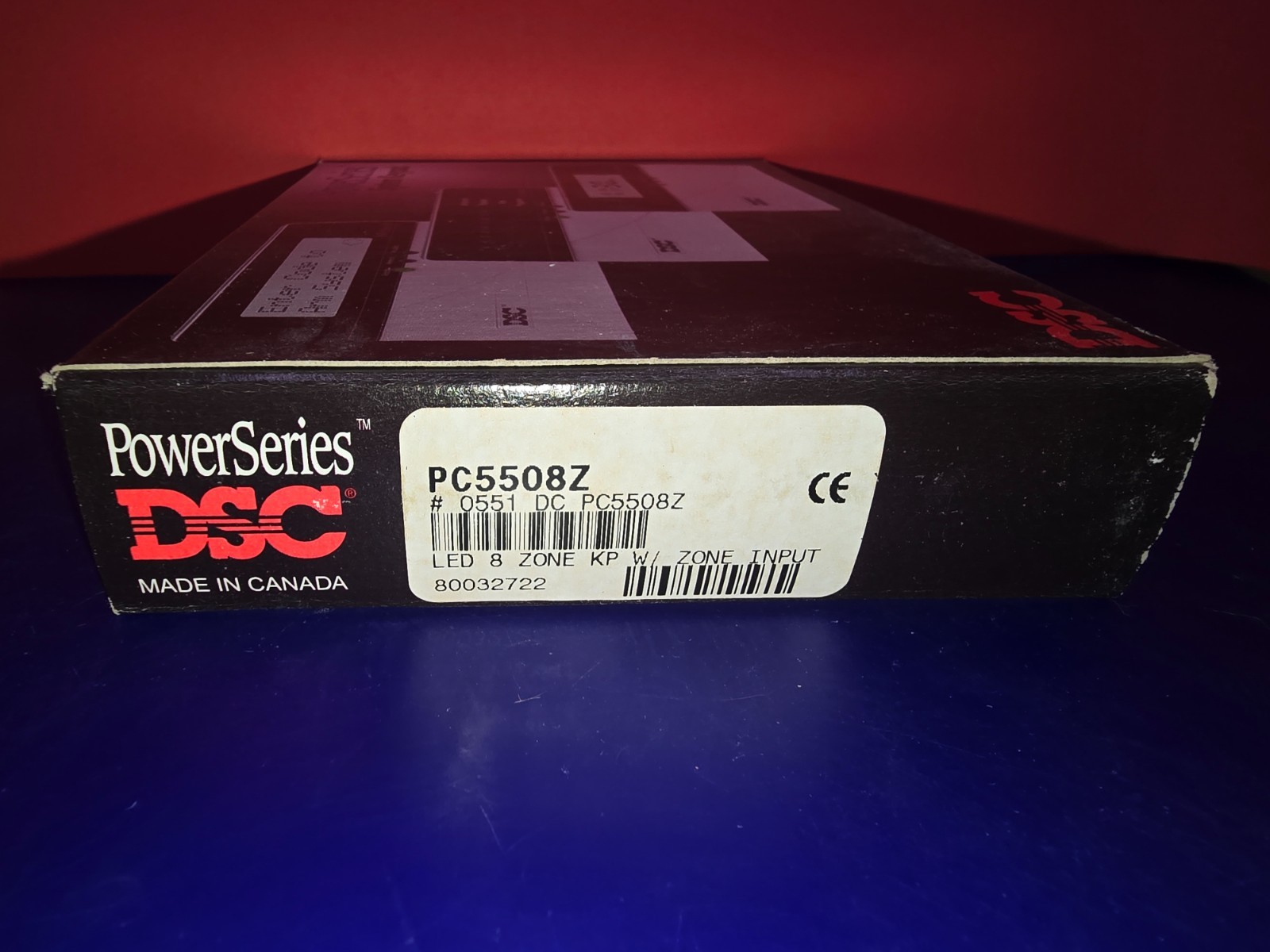 DSC PC5508Z 8 Zone LED Alarm Keypad for PowerSeries RARE & NEW!
