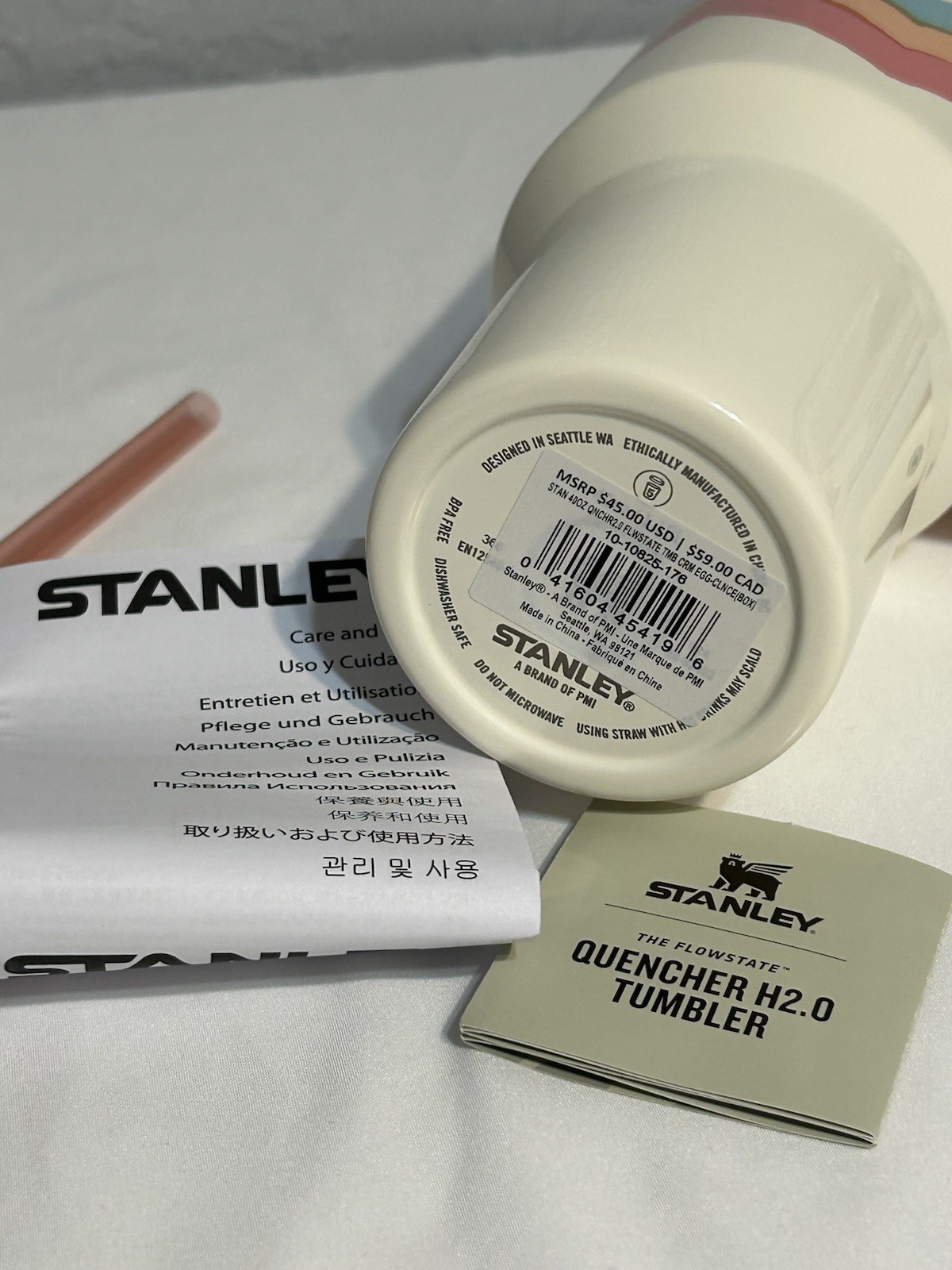 NIB Stanley 40 oz Quencher H2.0 FlowState Tumbler Easter Egg-cellence