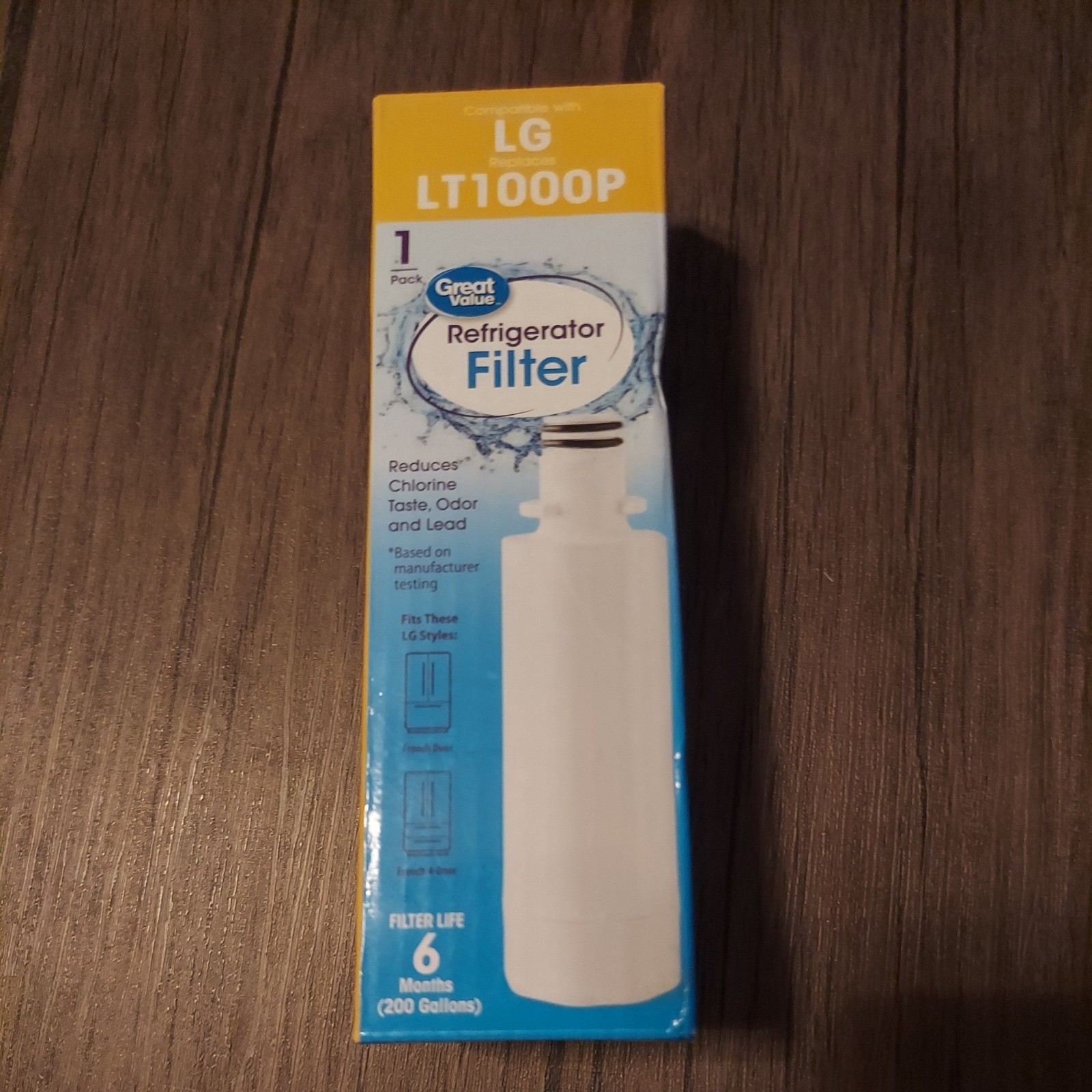 Great Value Refrigerator Filter For LG LT1000P 6 Months White SEALED