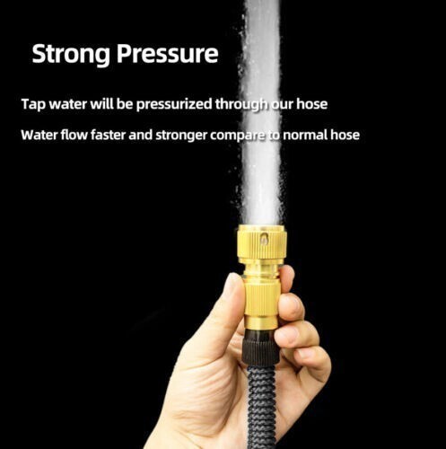 150FT 100FT 5X Stronger Deluxe Heavy Duty Expandable Flexible Garden Water Hose