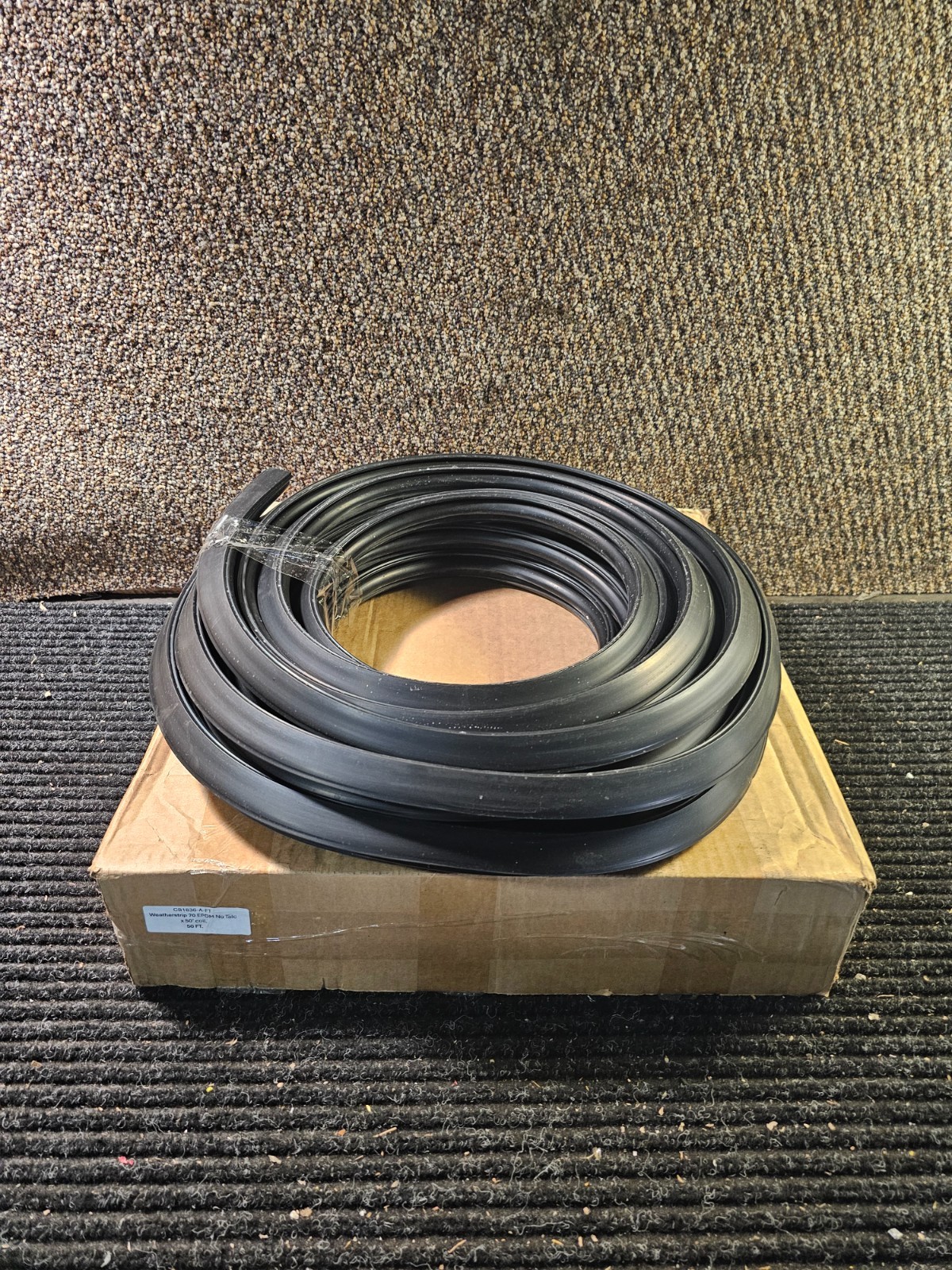Weatherstrip EPDM Rubber No Talc 50′ .062 to .093″ Panel Thickness CB1836-A-FT