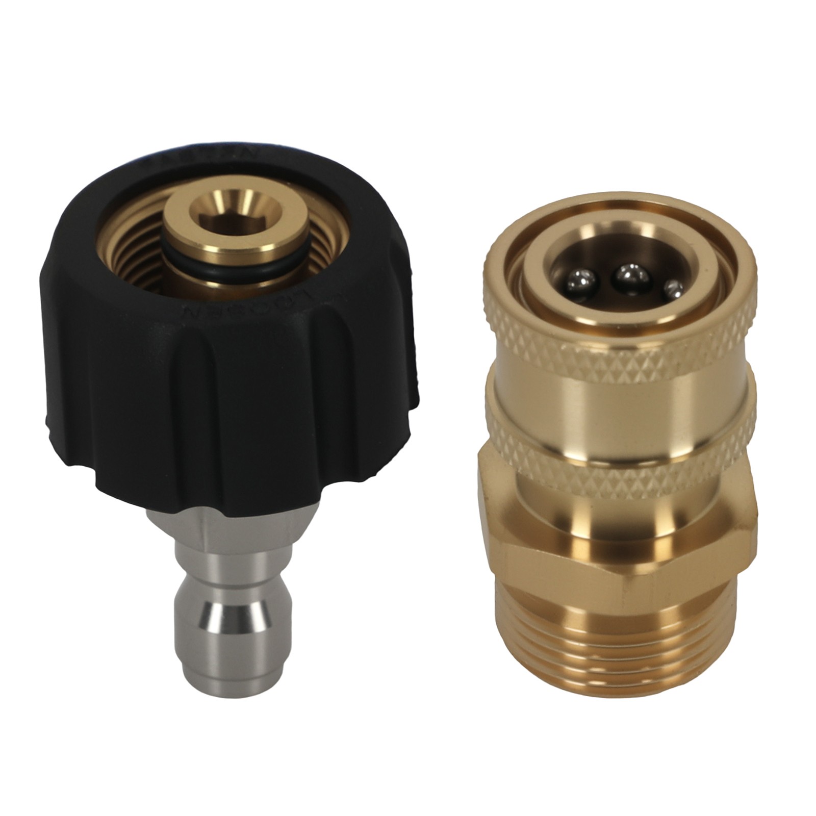 M22 14mm to 1/4″ Brass Coupler for Pressure Washer Gun Quick Connect 5000 PSI
