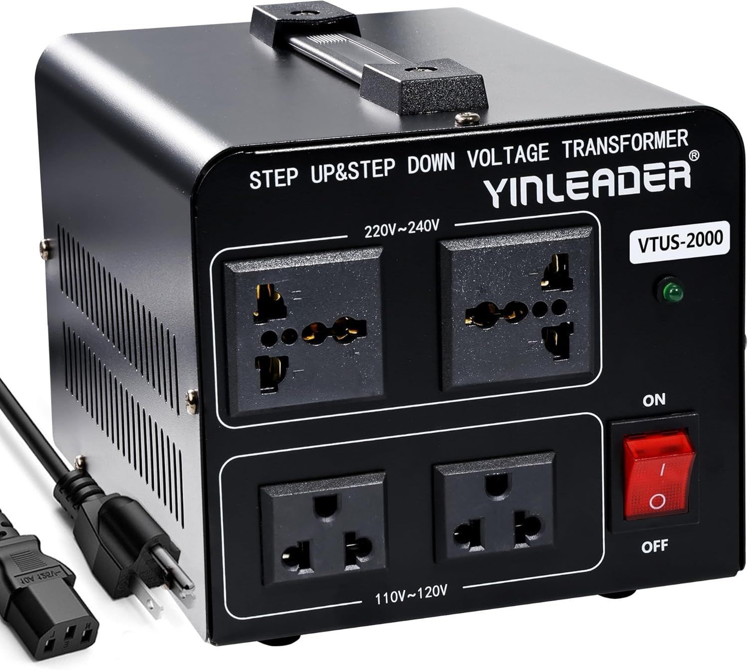 2000W Voltage Converter Transformer – 110V-220V & 220V-110V Dual Direction