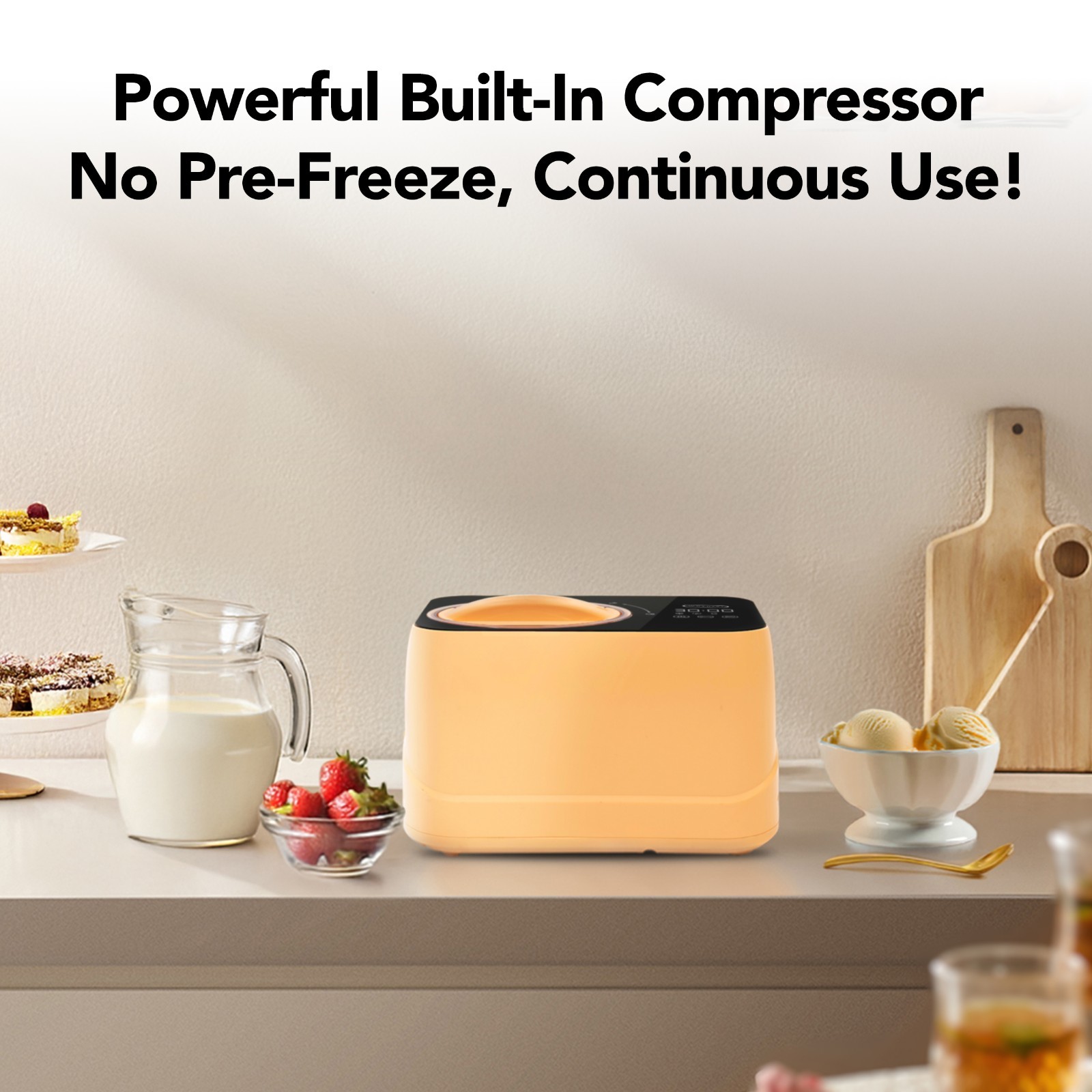Whynter ICM-080-HP 0.8 Quart Compact Personal Automatic Ice Cream Maker