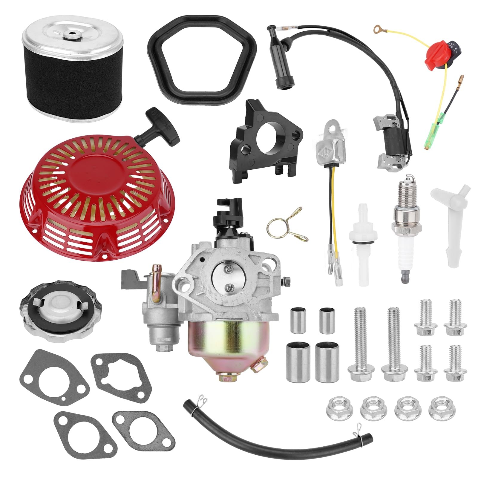 Carburetor Kit For Honda GX340 GX390 GX420 Engine 11HP 13HP 16Hp Recoil Starter