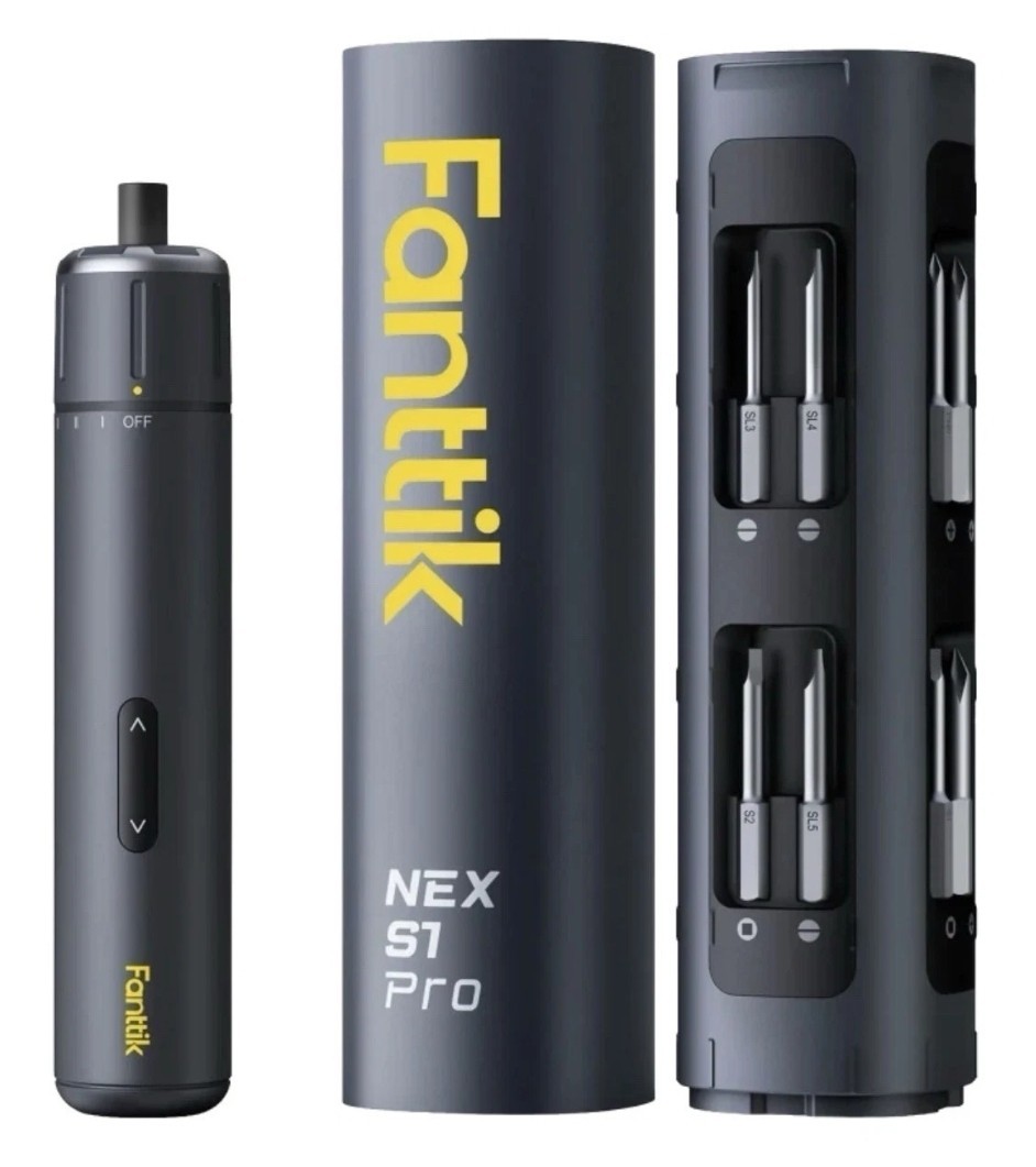 Fanttik S1 Pro Electric Power Screwdriver 16 S2 Steel Bits Rechargeable