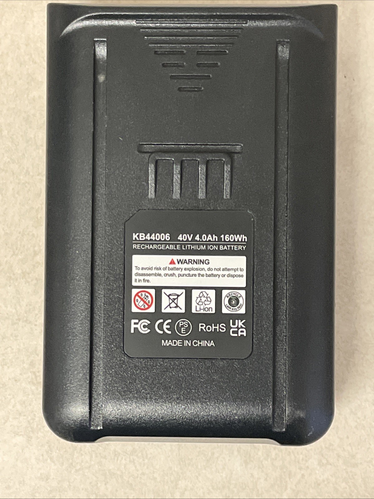 40V Max 4.0Ah 160Wh Replacement Lithium-Ion Battery Pack For Kobalt KB44006