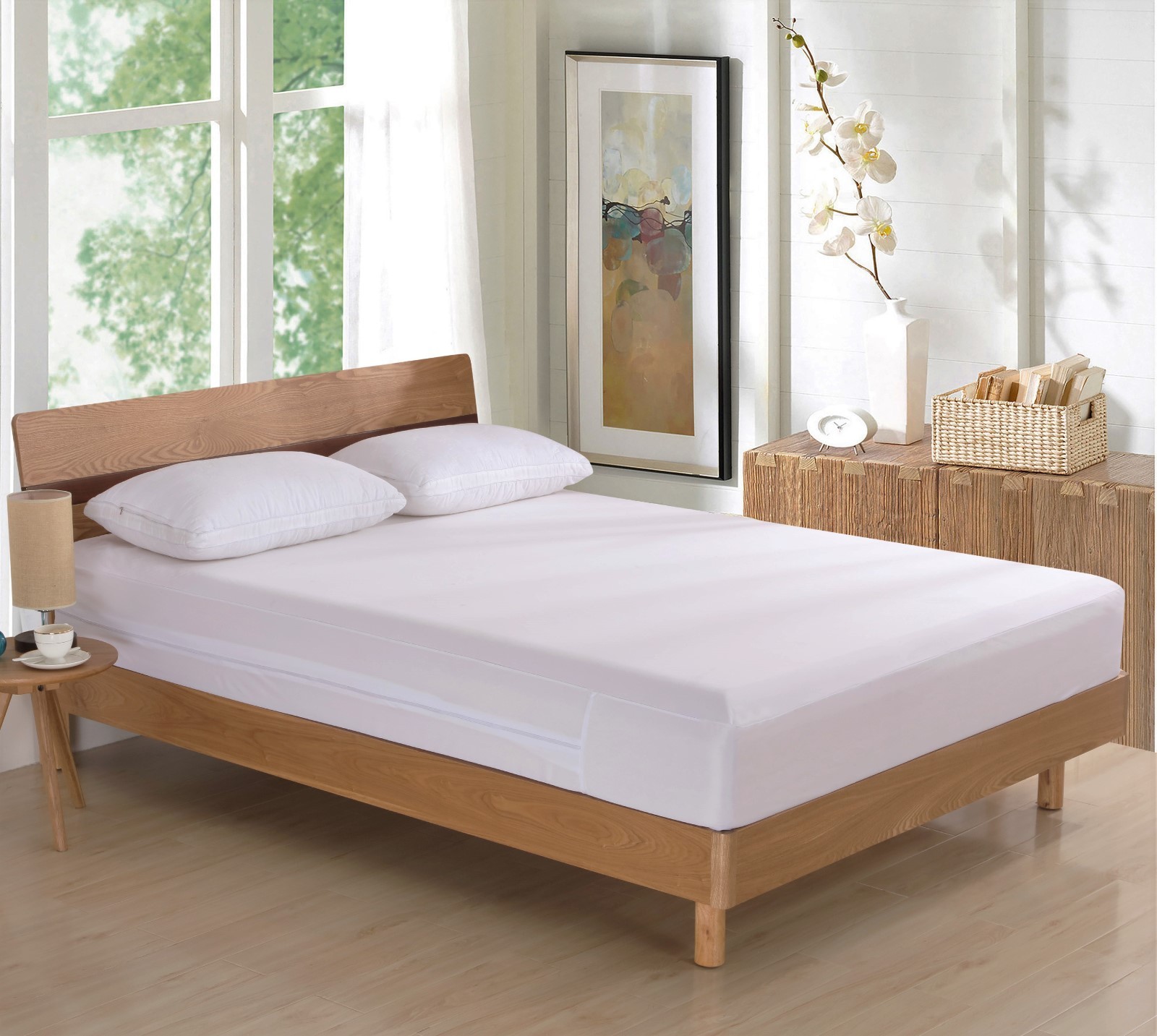 TOP SELLER! Bed Bug PROTECTOR Soft Lux FABRIC ~ Allergen Zippered MATTRESS COVER