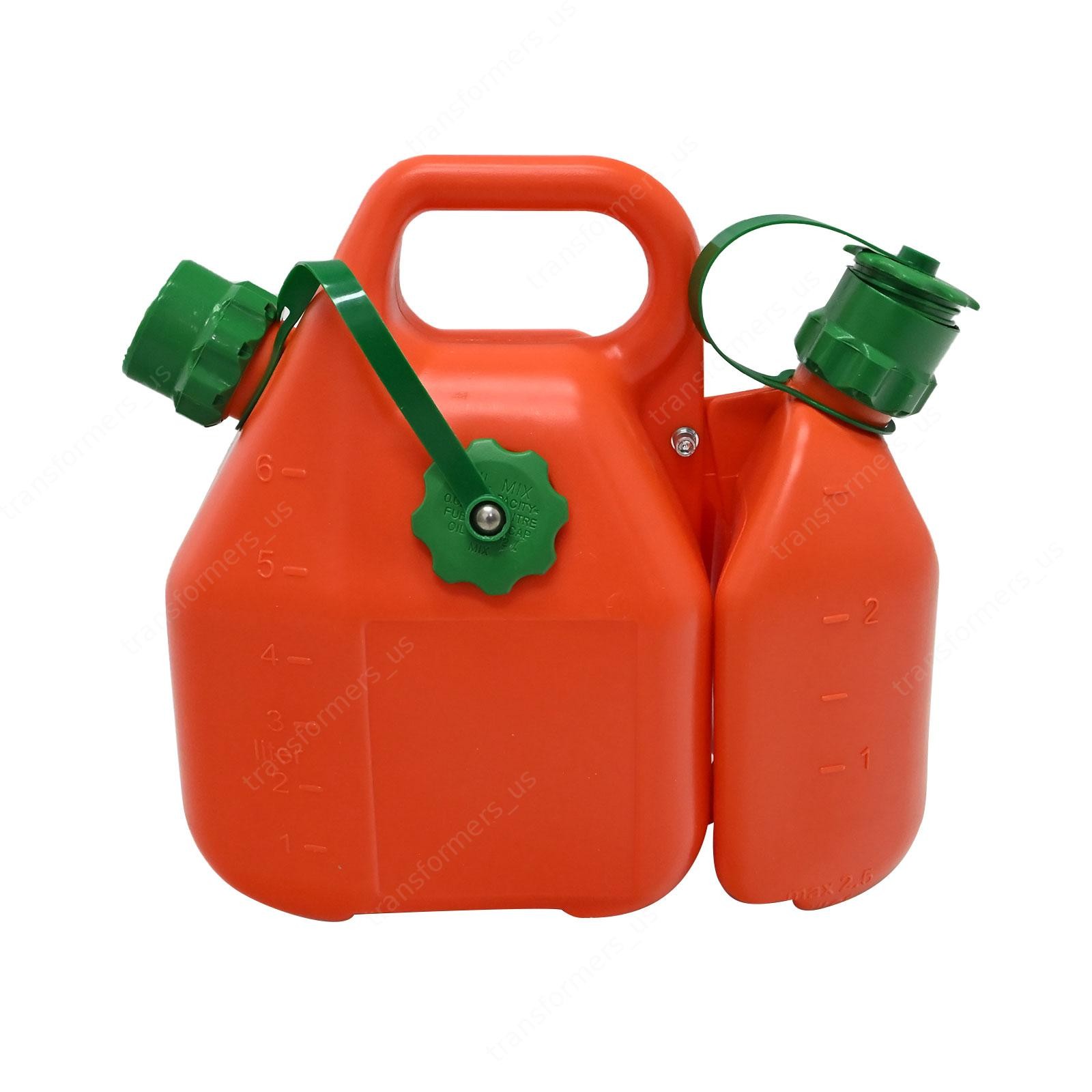 New 6L Gas + 2.5L Oil Dual Storage Fuel Can For Husqvarna Chainsaw Orange US
