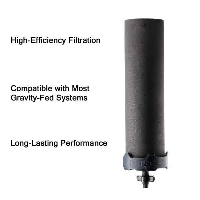 Filter Replacement Black Berkey BB9-2 Compatible Gravity Fed Systems Water