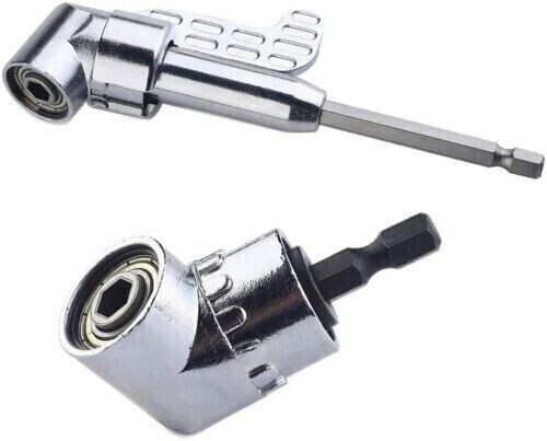 3-Piece 105 Degree Right Angle Drill Socket Adapter Flexible Shaft Extension Bit