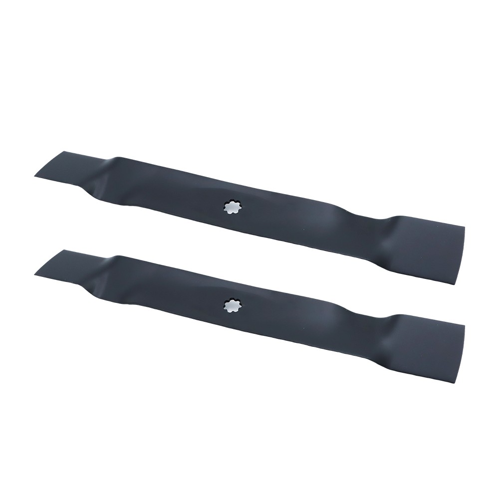 2PK 42″ Mulching Blades For John Deere 7 Point Star Hole Steel GX22151 AM141033