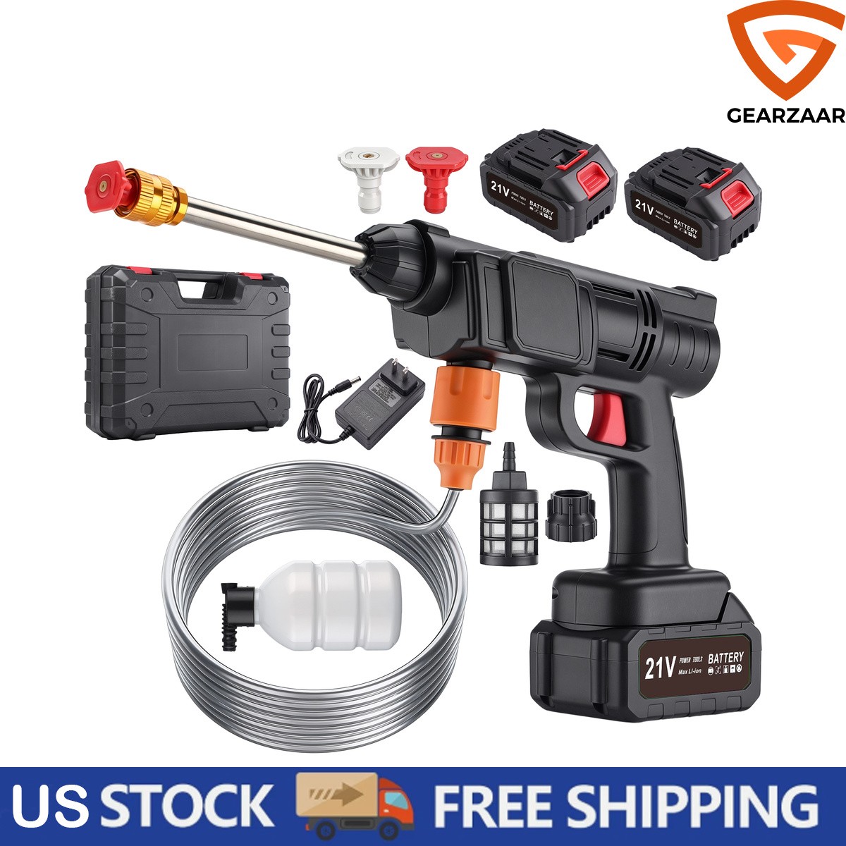 Water Pressure Washer For vehicles Portable 70 dB US 1.2mpa/145PSI Cordless