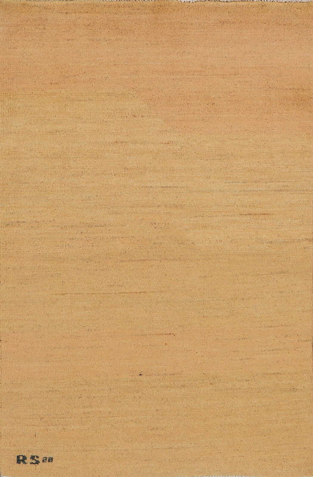 Versatile Gabbeh Solid Design Peach Wool Modern Foyer Rug Ideal for Any Room 3×4