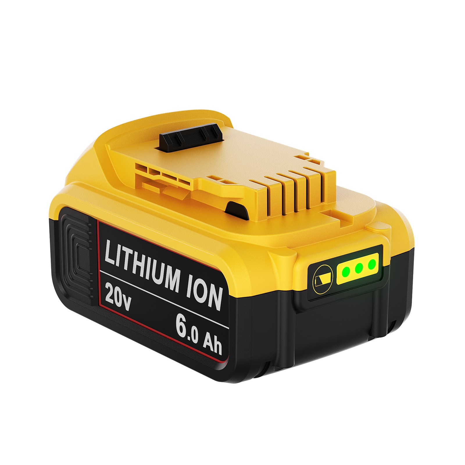 2 Pack 20V Max 6.0Ah Lithium-ion Battery for Dewalt DCB200 DCB205-2 DCB206 NEW