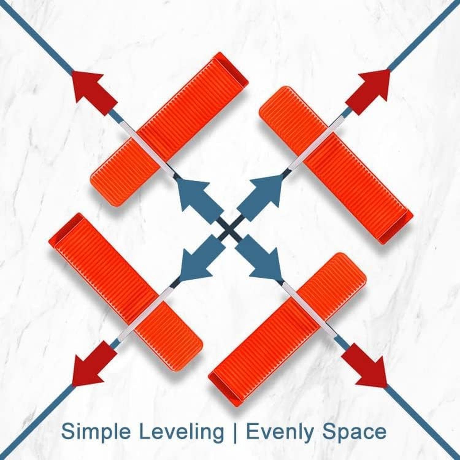 Tile Leveling System Clips 1/16″ Tile Leveler Clips 1.5mm 2000 Pcs DIY Tile L…