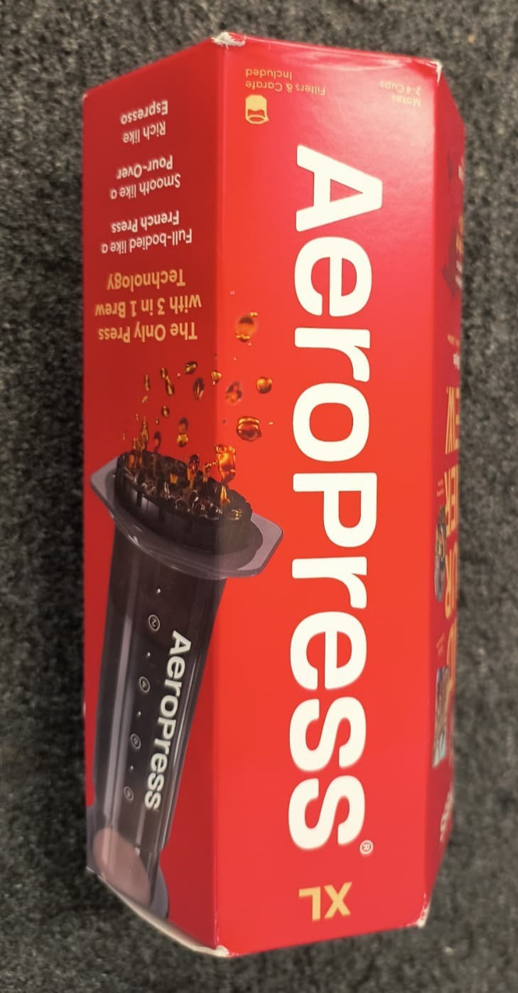 AeroPress XL – 3in1 Brew Technology: French Press, Espresso, Pour-over- New , P2
