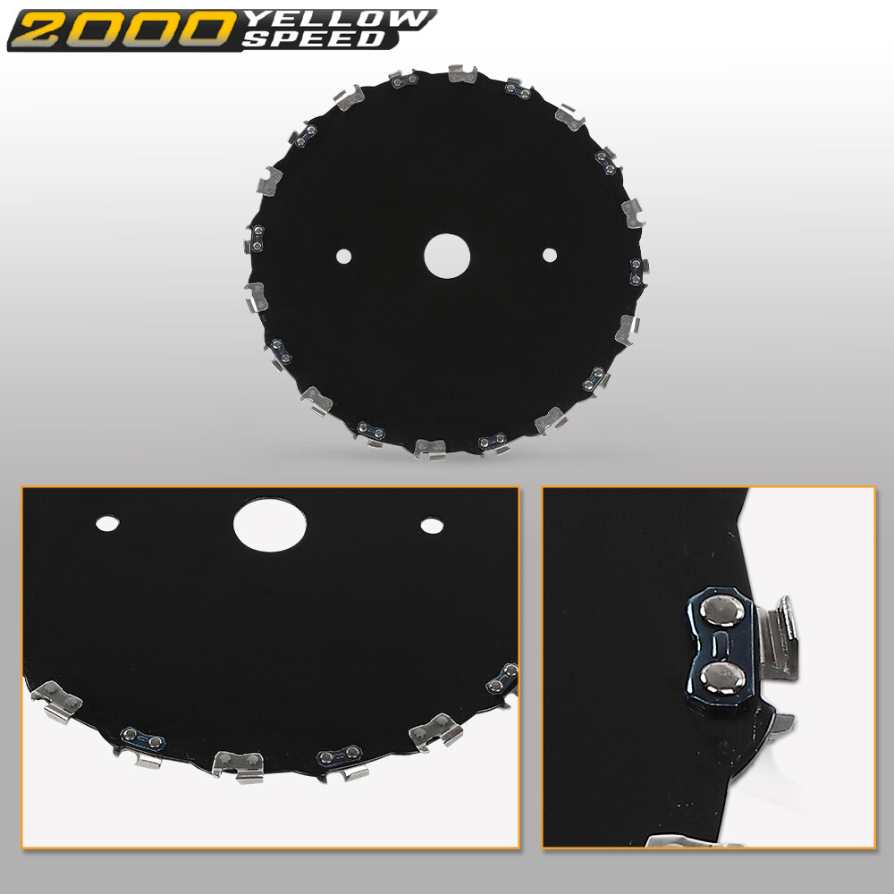 2PCS 9″ CHAINSAW BRUSH BLADE 20 TOOTH CUTTER TRIMMER HEAD WEED MOWER SAW BLADE