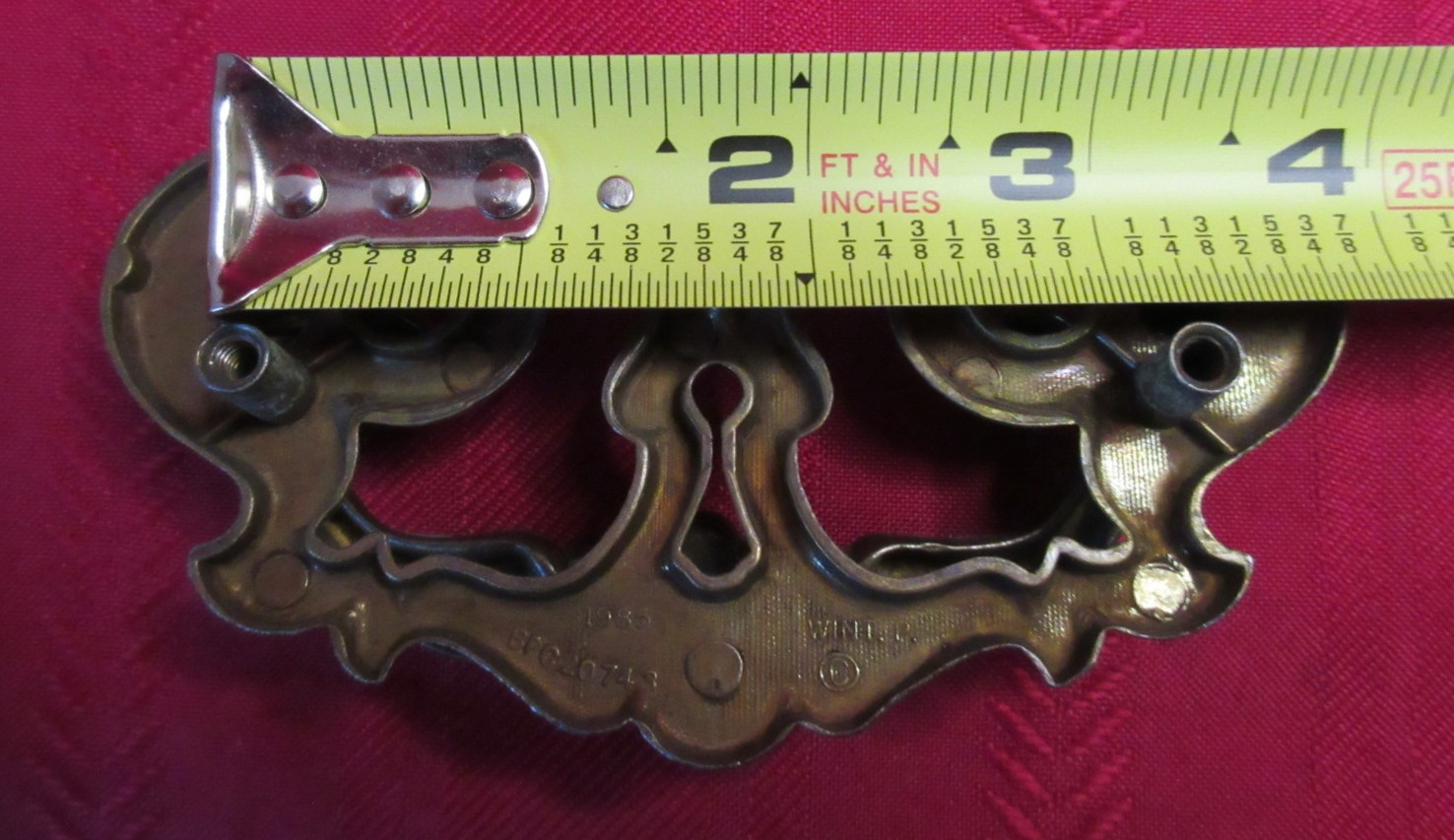 1985 Belwith BPC Drop Bail Chippendale Batwing Cabinet Pull Drawer Handle #20743