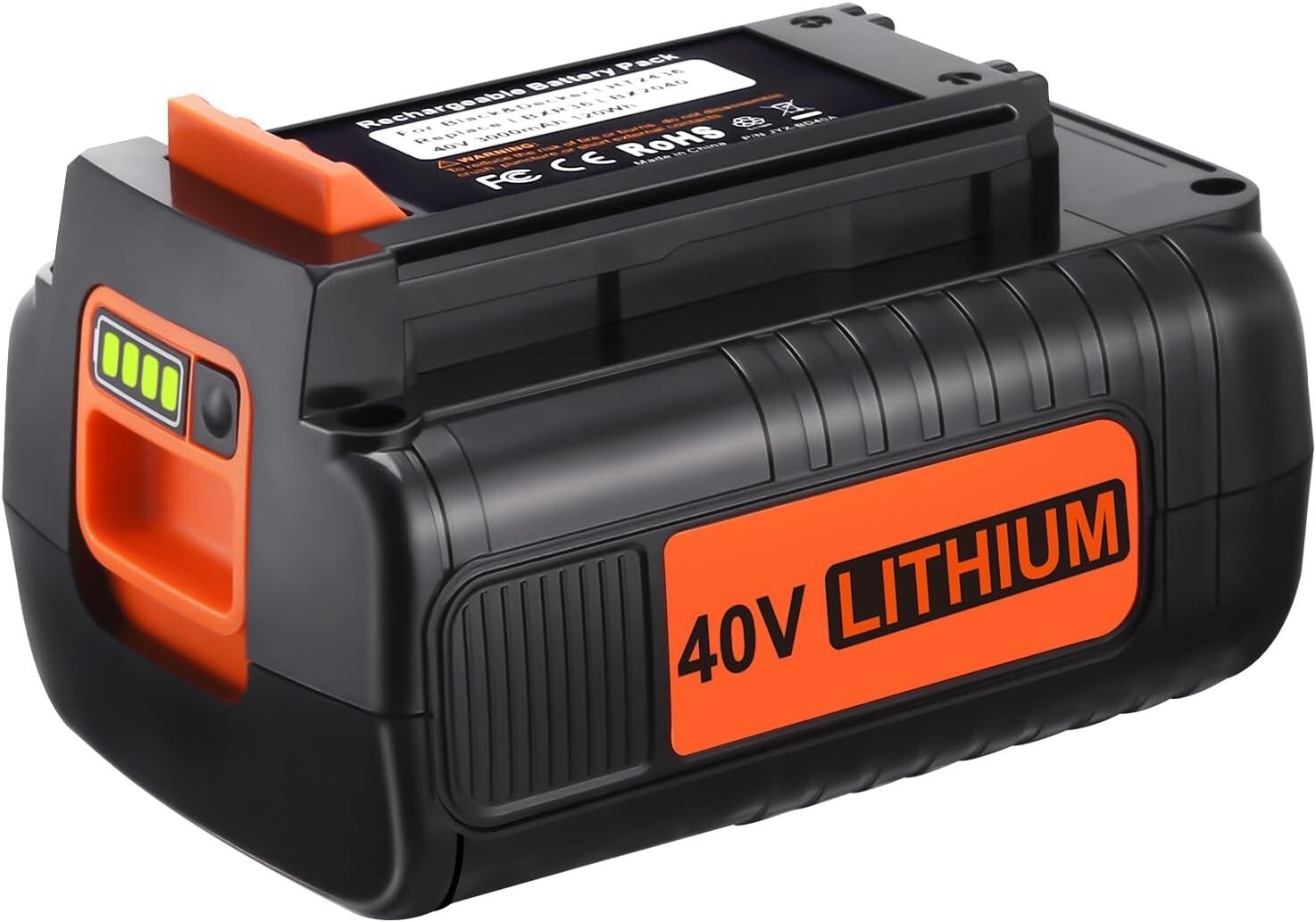 1-2Pack for Black and Decker 40V 40 Volt Max Lithium ion Battery LBX2040 LBXR36