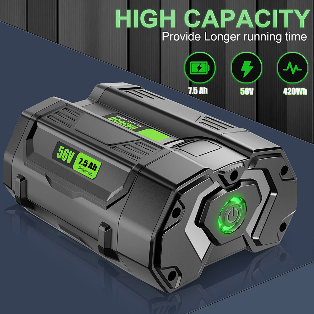 7500mAh 56V Lithium Battery For EGO BA2800 BA4200 Tool Lawn Mower Leaf Blower