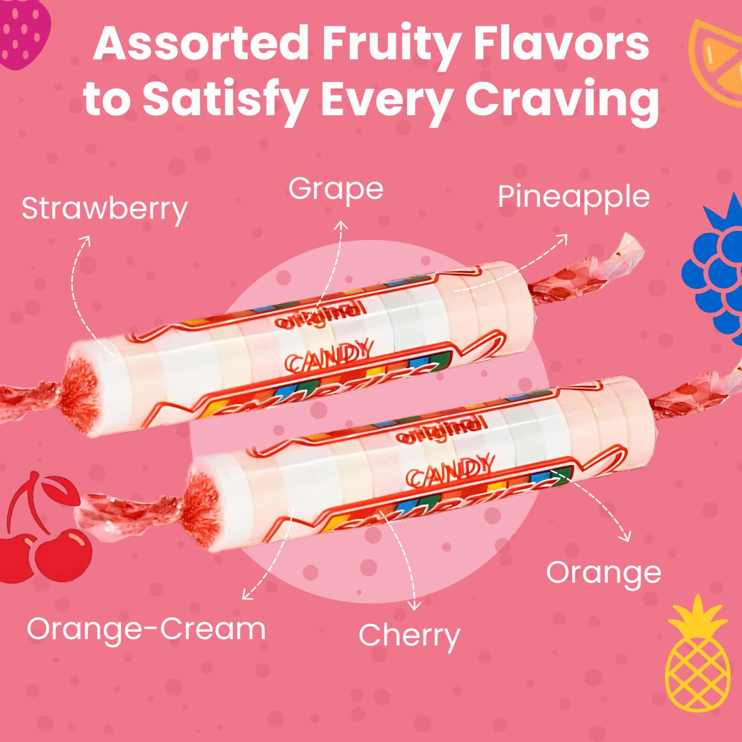 Smarties Candy Bulk Rolls Original Flavor – Gluten & Vegan Free – Classic Sweetn