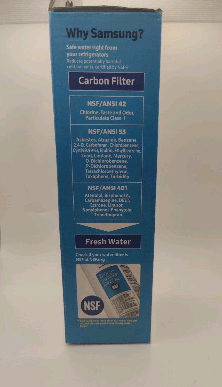 SAMSUNG Genuine Filter for Refrigerator Water and Ice, HAF-CIN/EXP, 1 Pack