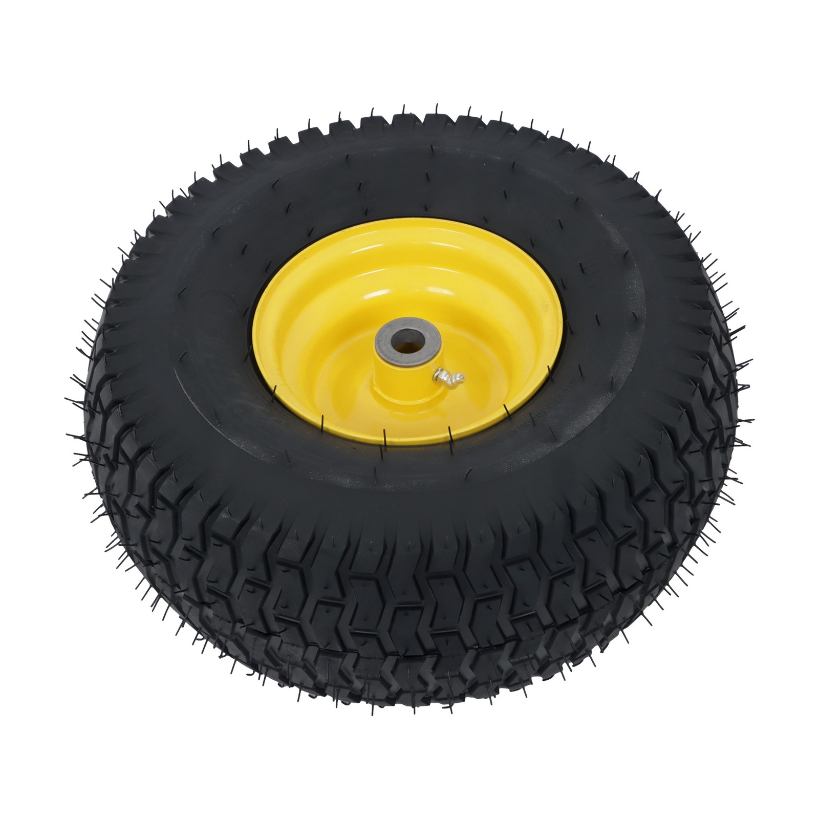 15×6.00-6 Inch Lawn Mower Tire & Wheel 3/4″ Axle, 3″ Hub Inflated Tires 2-Pack