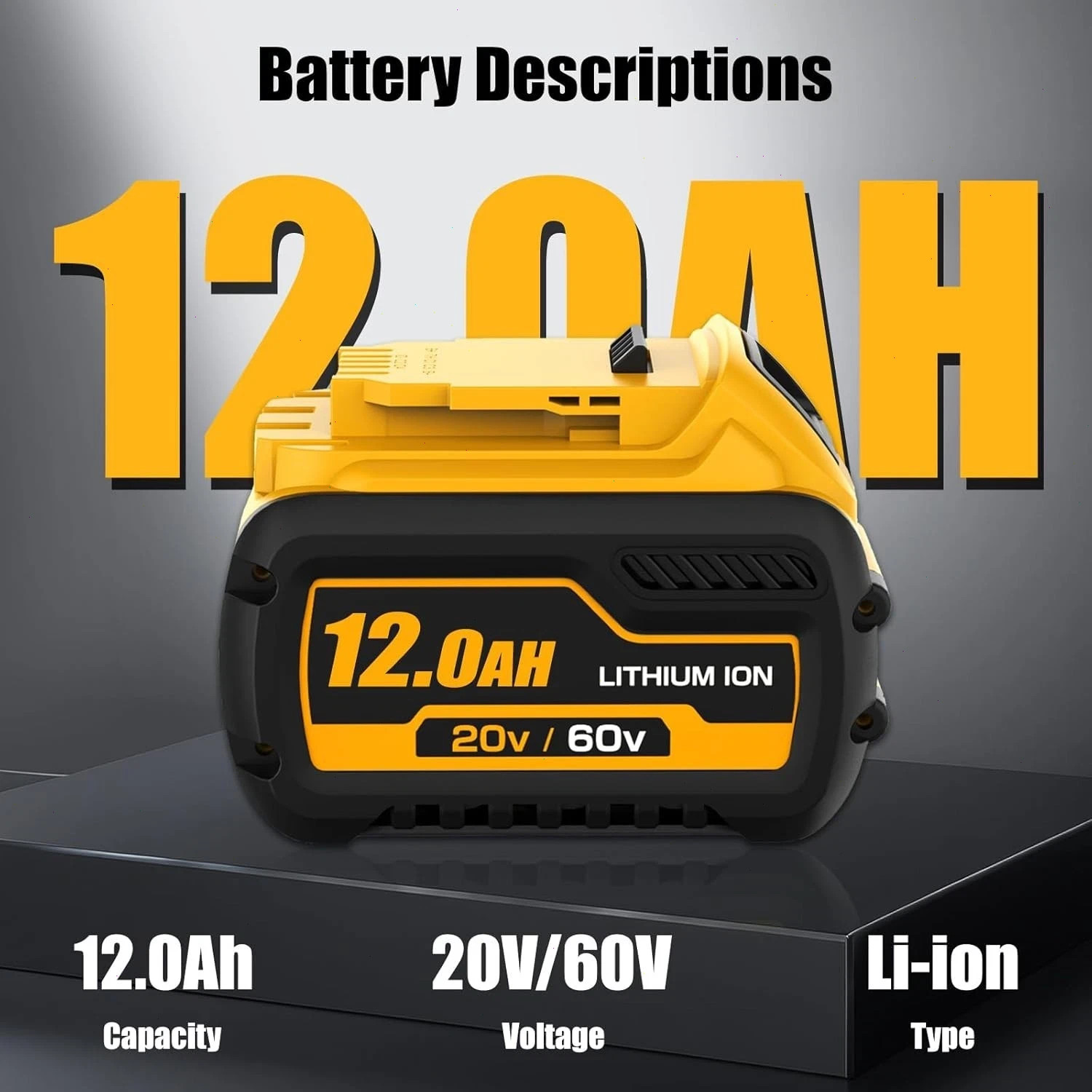 2/4Pack For DEWALT FLEXVOLT 20V/60V MAX 12.0Ah Lithium Battery DCB609-2 DCB612