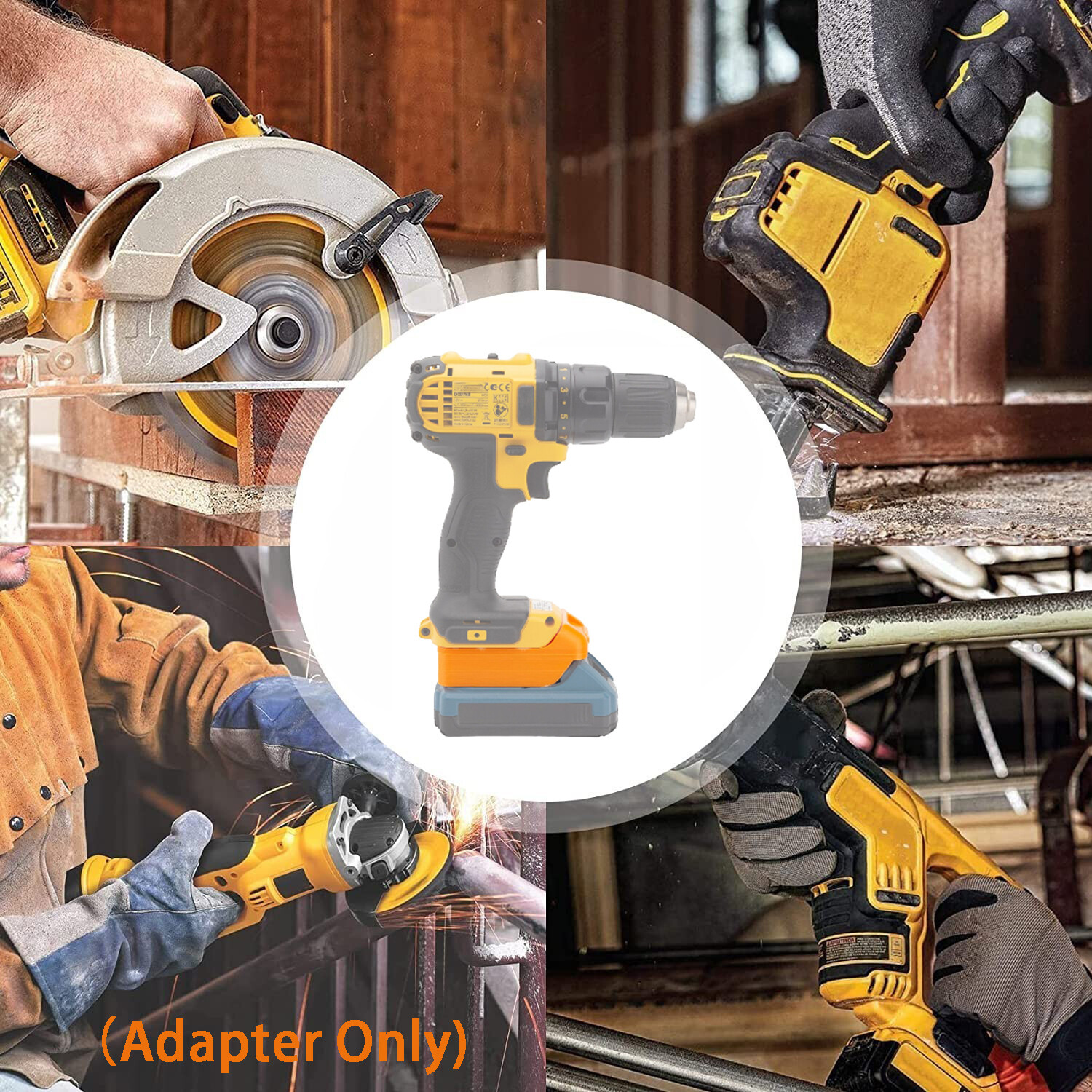 New Adapter For Hercules 20V Li-ion Battery to For Dewalt 20V Cordless Tools