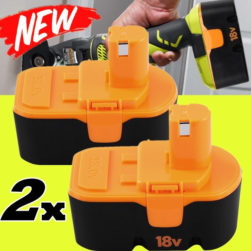 2Pack For Ryobi 18V PLUS 18 Volt Ni-Mh Battery P100 13022 ABP1801 P101 ABP1803