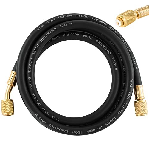 R410A AC Refrigerant Charging Hoses, R410A HVAC Charging Hose with 1/4’’ SAE
