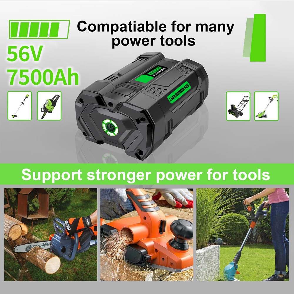 7.5Ah 56V Lithium-ion Battery For EGO BA5600T BA4200T BA2800 BA1400T CH2100 NEW