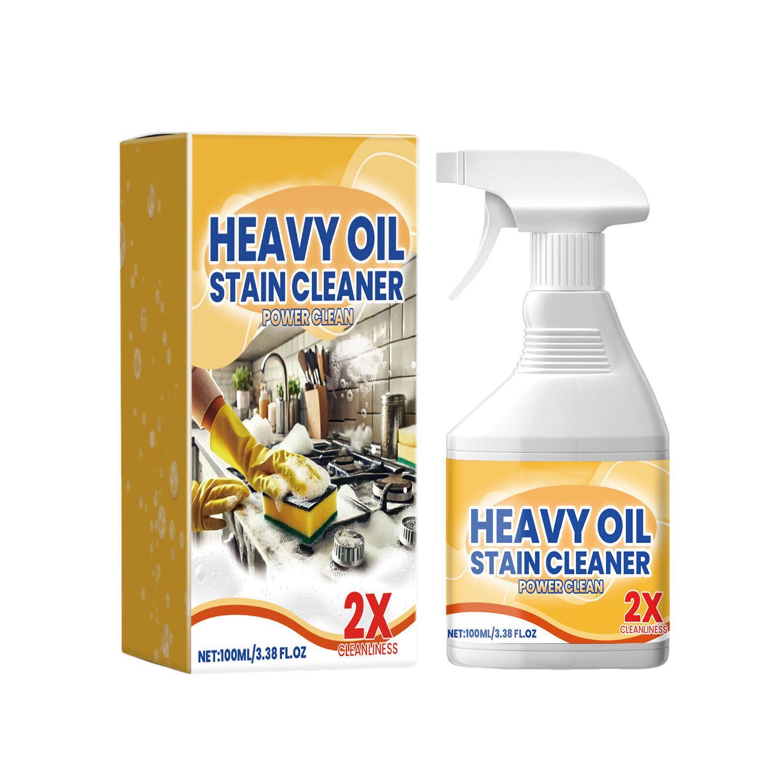 Kitchen Heavy Oil Cleaner, 2025 New All Purpose Kitchen Heavy Oil Cleaning NEW