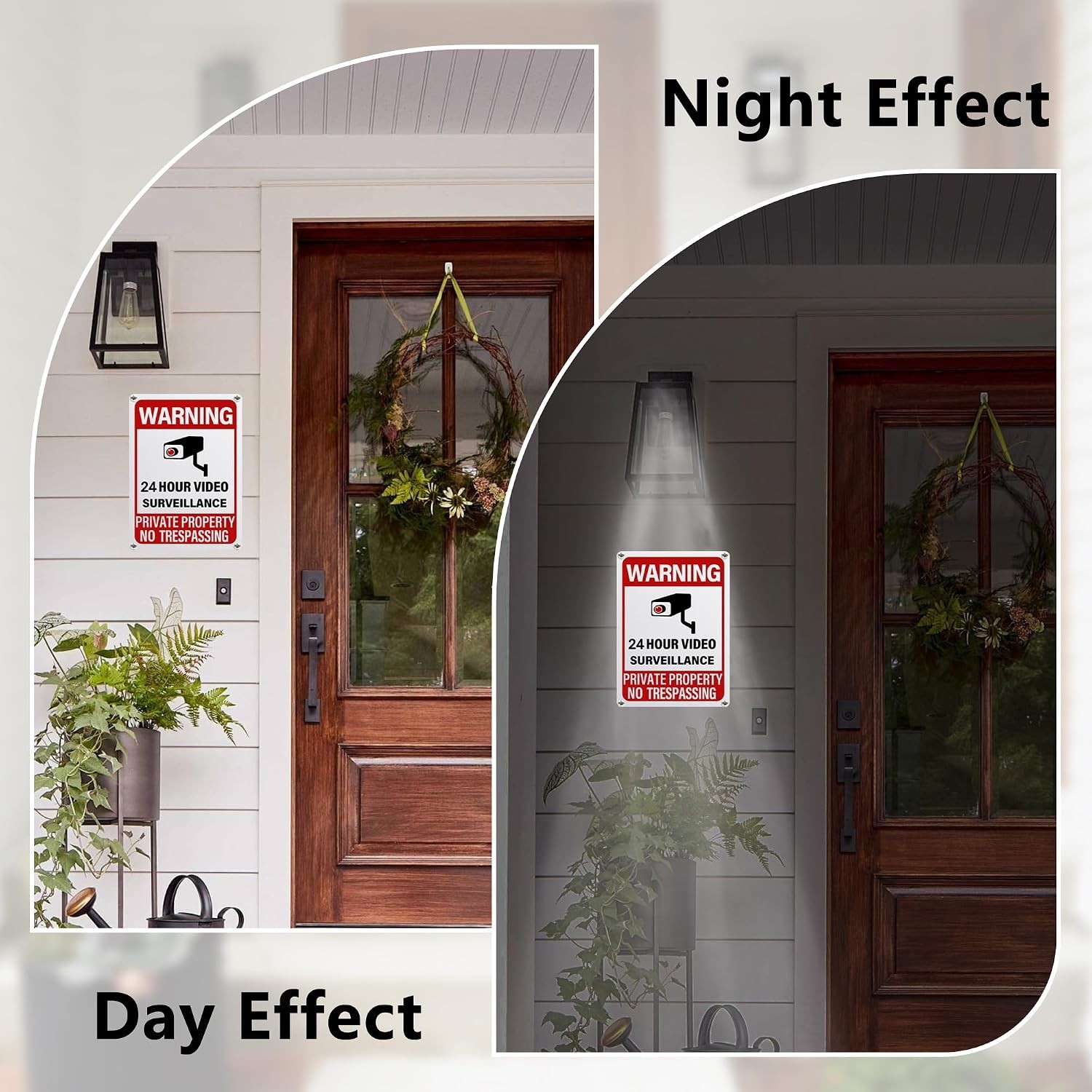 UV Printed 10×7 Inch Security Sign – 24/7 Surveillance, Aluminum Construction