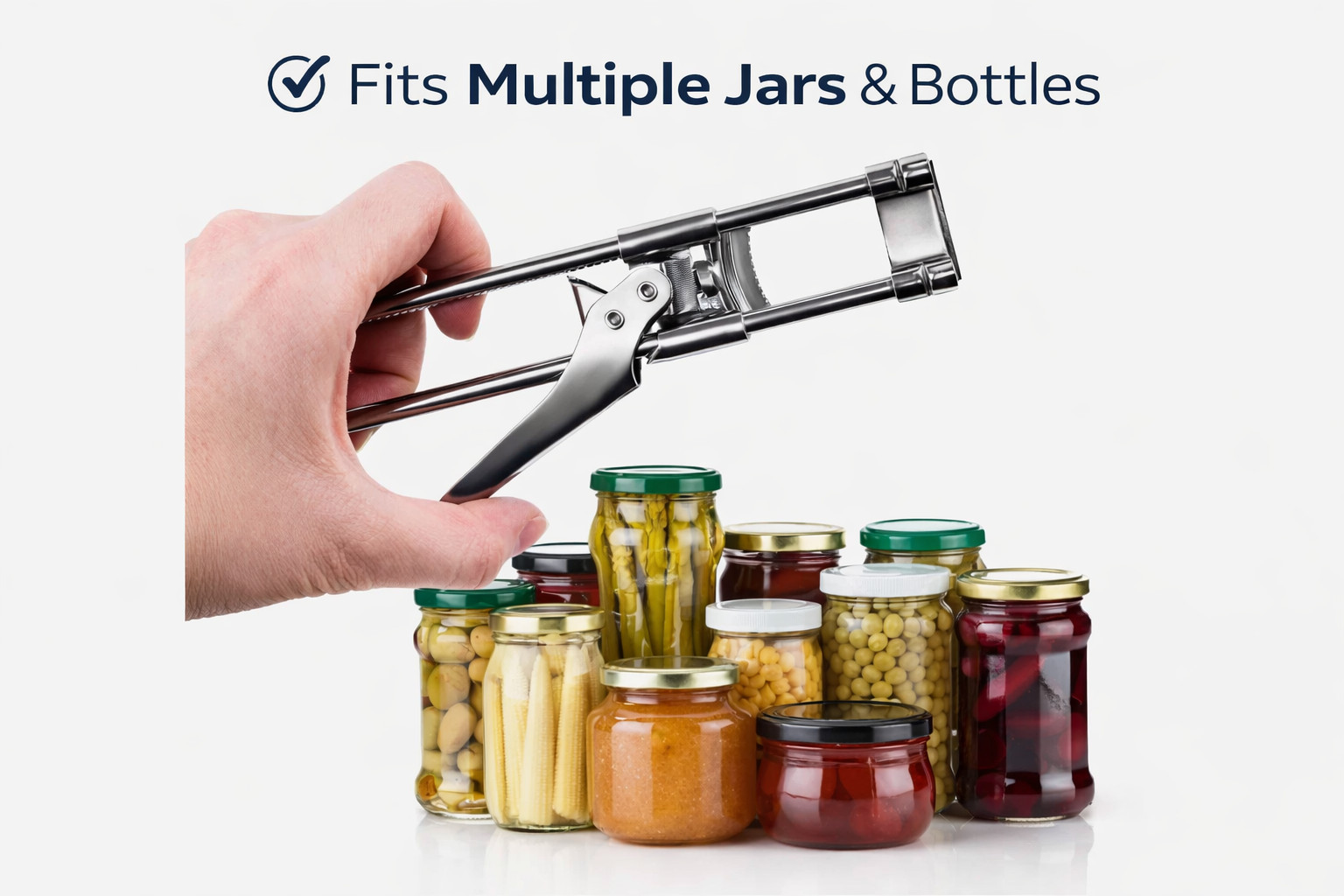 Master Opener– Adjustable Multifunction Jar & Bottle Opener Stainless Steel Tool