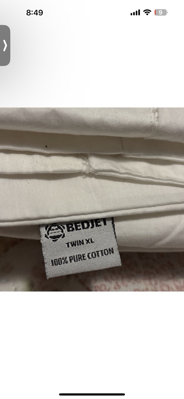 BedJet Cloud Sheet Single Zone Twin XL 100% Pure Cotton Cotton NWOP