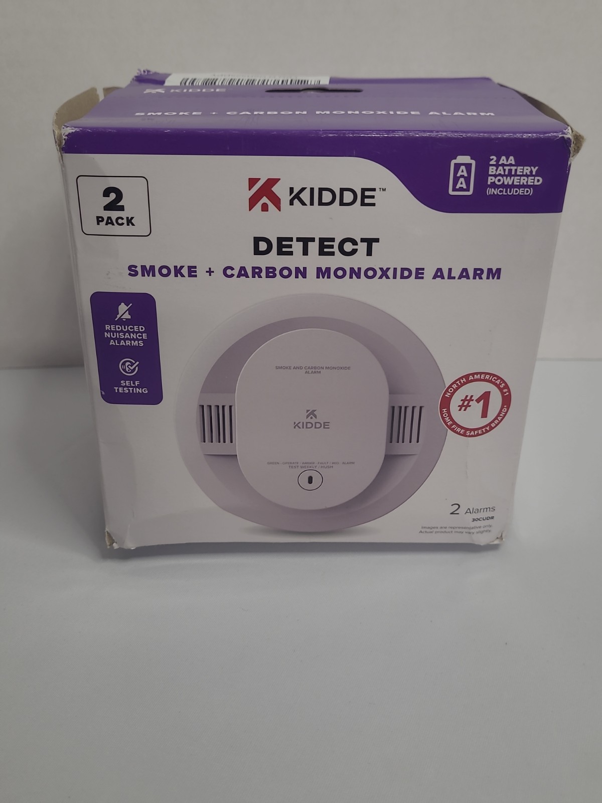 NEW Kidde 30CUDR Smoke & Carbon Monoxide Detector 2 Pack – AA Battery 9th Ed