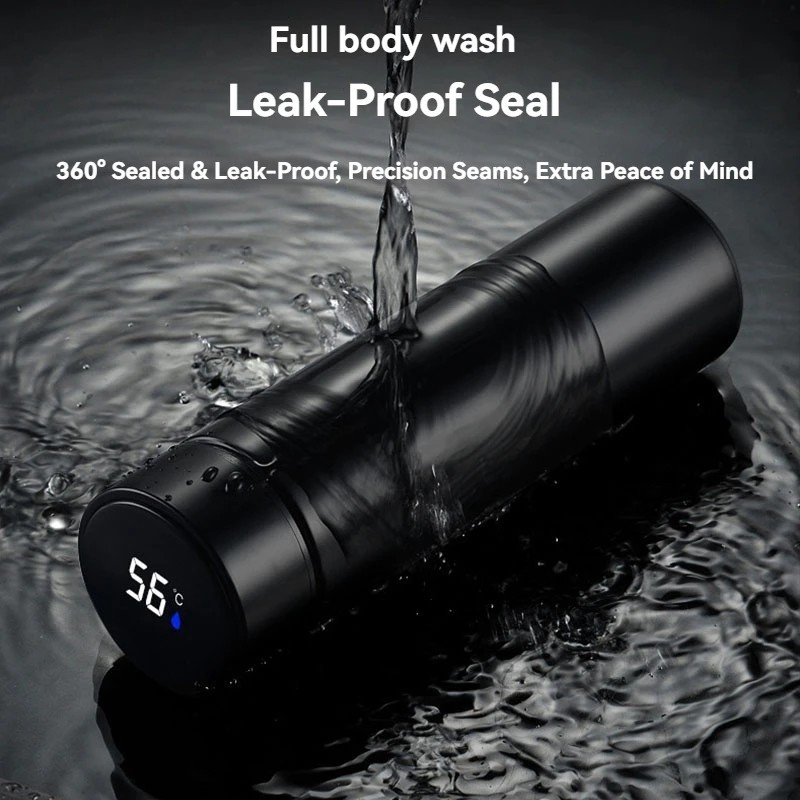 Smart Insulated Mug Stainless Steel Vacuum Cup Thermos Bottle LED Display 500ml
