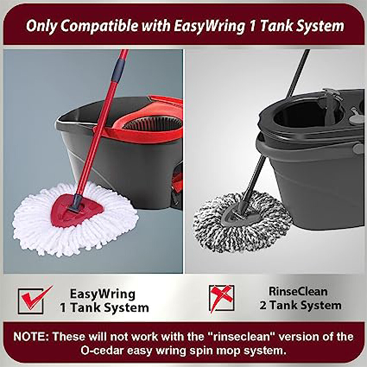 Replacement head easy to clean mopping stranded refill mop For O-ceda mop US