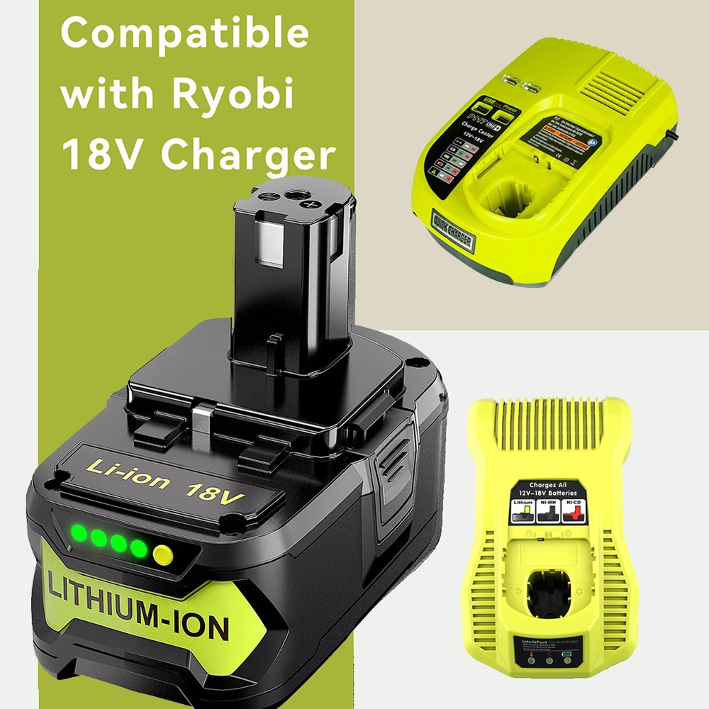 2PACK For RYOBI 18V 8Ah P108 High Capacity Battery 18 Volt Lithium-Ion One Plus