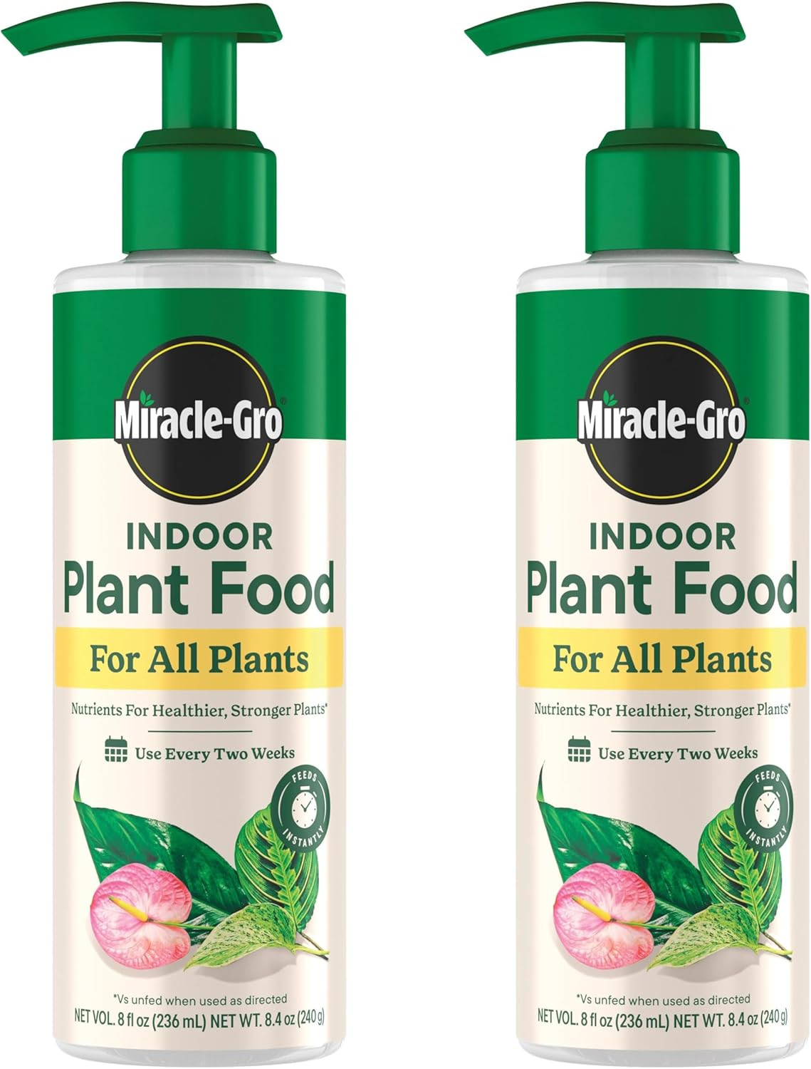 Indoor Plant Food for All Plants 8 Fl. Oz., 2-Pack