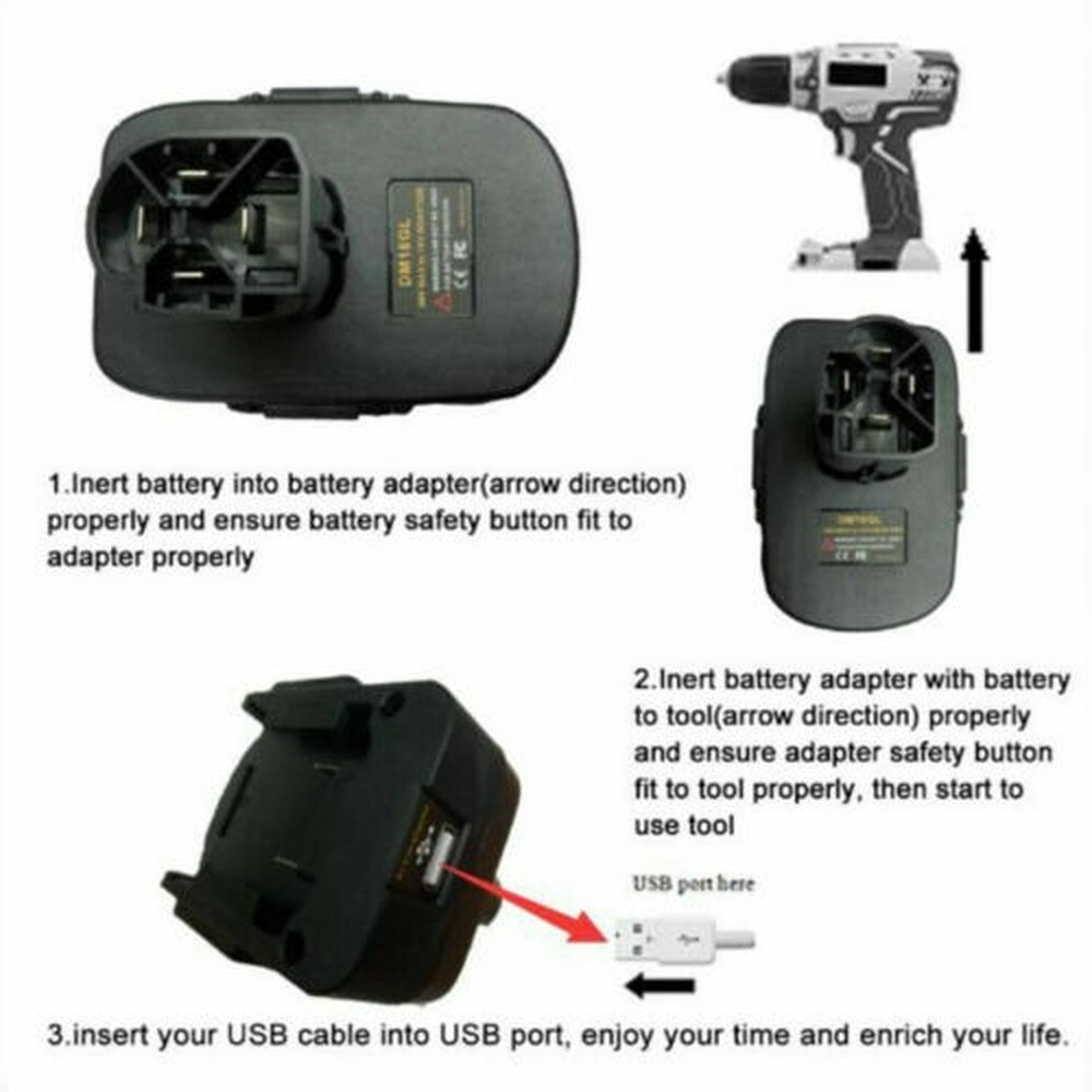Adapter For DEWALT for Milwaukee 18V Battery Convert to for Craftsman 19.2V