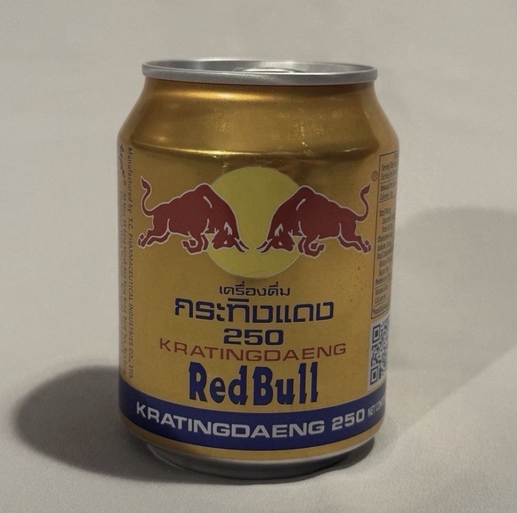 Thailand Red Bull Kratingdaeng can 250ml – Pack Of 6 Free Shipping-USA Seller