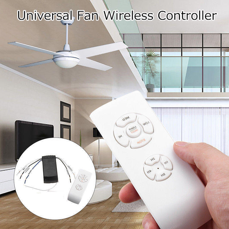 Universal Ceiling Fan Lamp Light Remote Control Receiver Kit Timing Wireless 15M